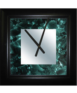 Black Mirrored Wall Clock