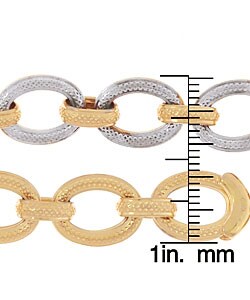 14k Two-tone Gold Reversible Bracelet
