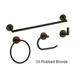 Fontaine Bathroom Towel Bar & Ring Accessory Set
