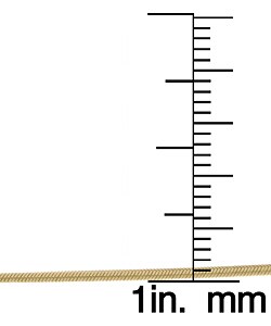 14k Yellow Gold 18-inch Diamond-cut Snake Chain (1 mm)