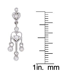 14k Gold 1/2ct TDW Diamond Chandelier Earrings (G, I1)