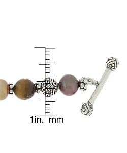 Charming Life Tiger's Eye and Bali Bead Bracelet