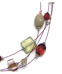 Handmade Floating Amber Necklace (India)