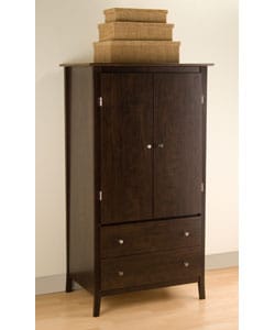 Everett Espresso 2-drawer Armoire