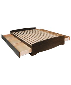 Everett Espresso Queen Platform Storage Bed