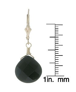 Charming Life Black Onyx Briolette Gemstone Earrings