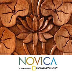 Mahogany Lotus Blossoms Cross (Indonesia)