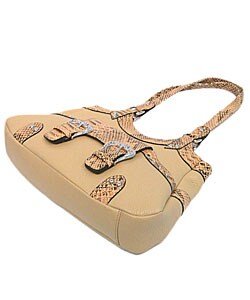 Journee Collection Arcadia Series Python Handbag