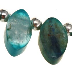 Silver Beaded Kyanite Necklace