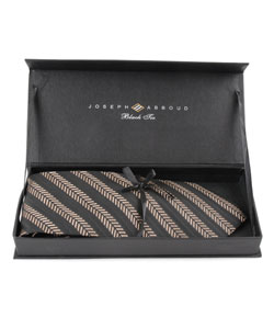 Joseph Abboud Black Tie Silk Formal Neck Tie