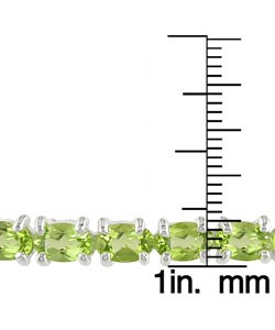 Sterling Silver Peridot Bangle Bracelet
