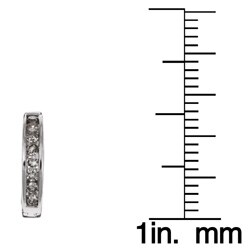 10k White Gold 1/4ct TDW Diamond Hoop Earrings (K-L, I3)