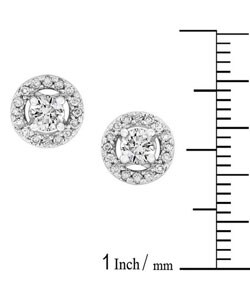 14k Gold 1/2ct TDW Round Diamond Earrings (H-I, I1)