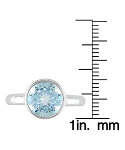Silver Blue Topaz Ring