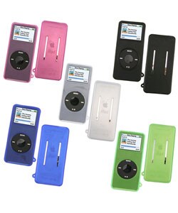 Silicone Skin Case with Protector for iPod Nano