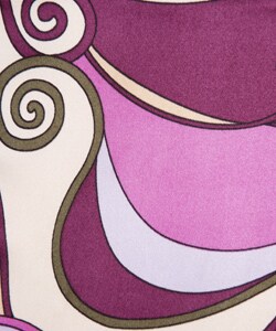 Ruby Printed Charmeuse Empire Waist Dress