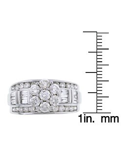 14k White Gold 2ct TDW Diamond Bridal Ring (G-H, I1-I2)