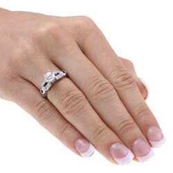 Tacori Platinum CZ Center Sapphire Engagement Ring