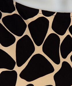Traces by Tracy Evans Belted Giraffe Print Dress