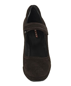 Prada Suede Platform Mary Janes