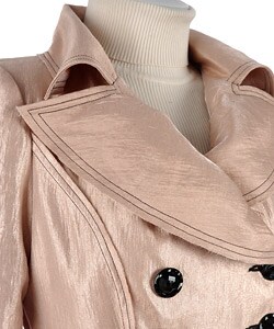 To The Max Long Double Breasted Trench Coat