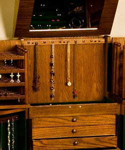 Oak Jewelry Armoire