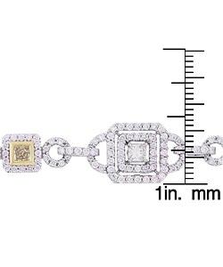 14k Two-tone Gold 5 1/4ct TDW Diamond Bracelet (G-H)