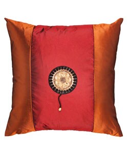 Tangerine and Crimson Decorative Pillow Sham