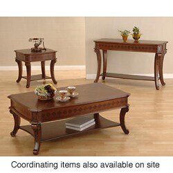 Checked Inlay Console Table
