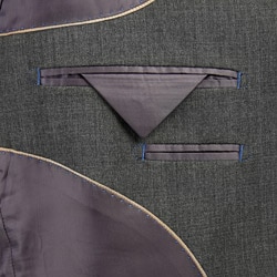 Massimo Genni Men's Dark Charcoal 3-button Suit