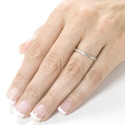 14k White Gold 2/5ct TDW Diamond Eternity Ring (H-I, I1-I2)