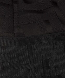 Fendi Black Nylon Zucca Baseball Hat