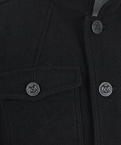 Kenneth Cole Reaction Men's Military Inspired Wool Coat