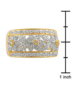 14k Yellow Gold 1/4ct TDW Diamond Vintage Ring