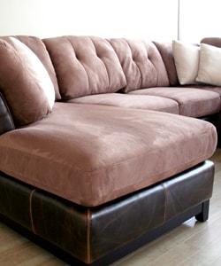 Aldan Brown Bi-cast Leather/ Microfiber 4-piece Sofa Set