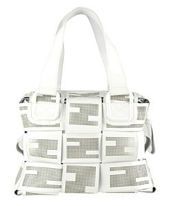 Fendi Patent Leather Woven Perforated Tote (Open Box)