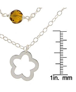 Maddy Emerson Sterling Silver Crystal Jewelry Set