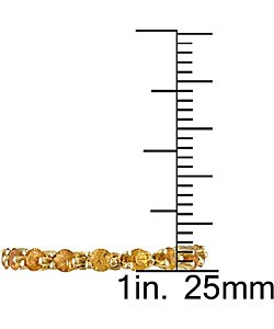 18k Yellow Gold Yellow Sapphire Eternity Band