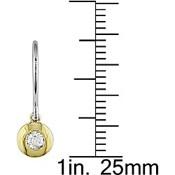 14k Gold 1/4ct TDW Diamond Drop Earrings (H-I-J, I1-2)
