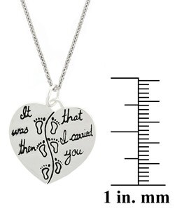 Sterling Silver Spiritual Heart Necklace