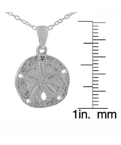 Sterling Silver Plain Sand Dollar Necklace