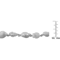 Sterling Silver Shell Link Bracelet