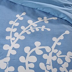 City Scene Branches French Blue Duvet Set