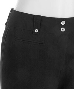 Larry Levine Women's Regular Length Casual Black Pants