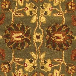 Handmade Heritage Mashan Blue/ Beige Wool Runner (2'3 x 14')
