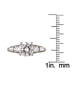 Tacori Platinum 5/8ct TDW Diamond Engagement Ring (G, VS)