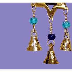 Handcrafted 'Sun, Moon and Star' Wind Chime (India)