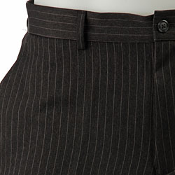 Perry Ellis Men's Flat Front Charcoal Pants