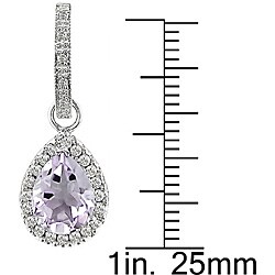 14k Gold 1/2ct TDW Diamond Rose de France Earrings