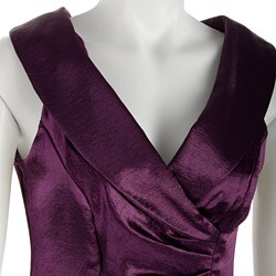 Connected Apparel Women's Satin Sheath Dress